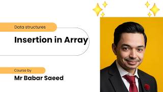 Insertion in Array explained in urdu / hindi
