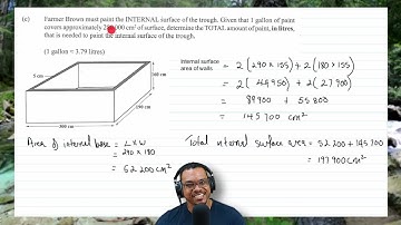 CSEC Math Paper 2 Question 6s 2022-2019 (Area & Volume)