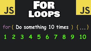 Learn JavaScript FOR LOOPS in 5 minutes! 🔂