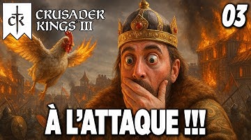 NOTRE 1ère DÉFAITE CINGLANTE⚔️FRANCISKHAN sur CK3 ! #03