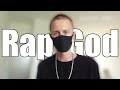 Eminem  rap god fast part cover 100 speed