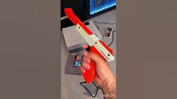 Nintendo duck hunt with zapper gun