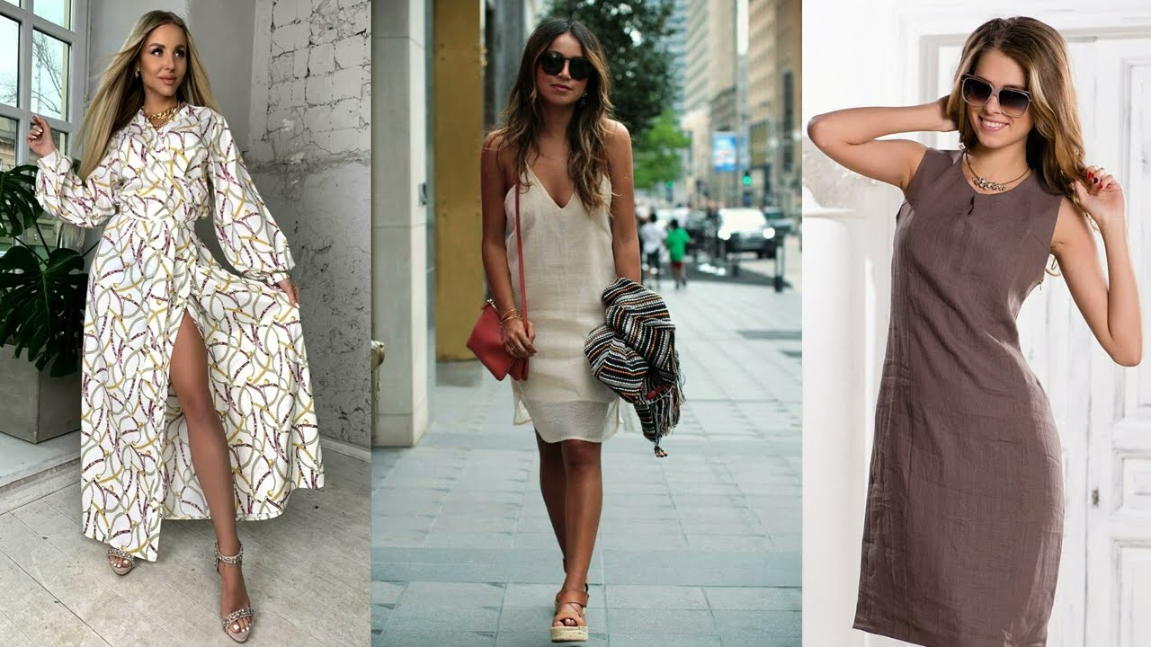 Платья Из Льна Фасоны 2023 фото 15