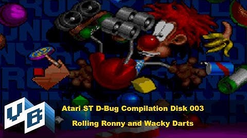 Atari ST D-Bug Game Compilation Disk 003: Rolling Ronny and Wacky Darts