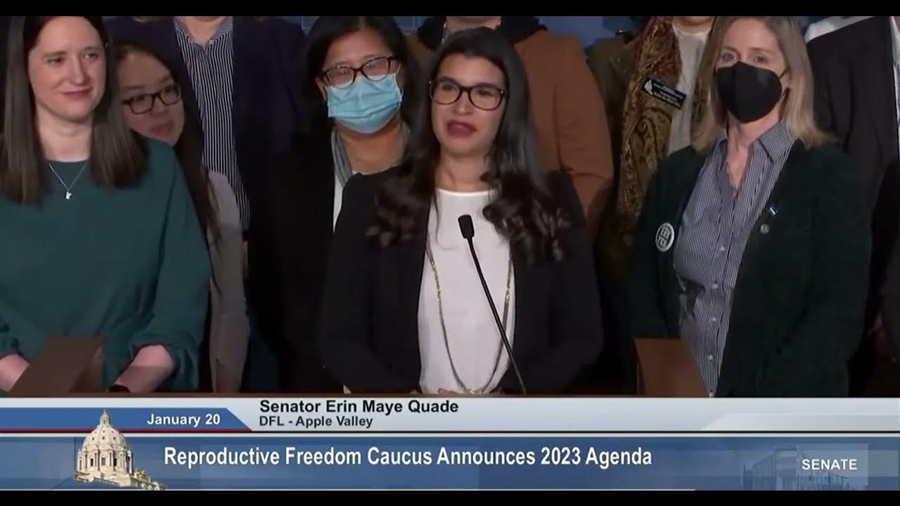Senator Erin Maye Quade speaks on reproductive justice YouTube