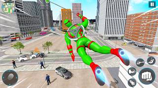 Flying Ninja Rope Hero Crime - Android Gameplay screenshot 5