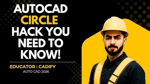 Draw Circles in AutoCAD in Seconds