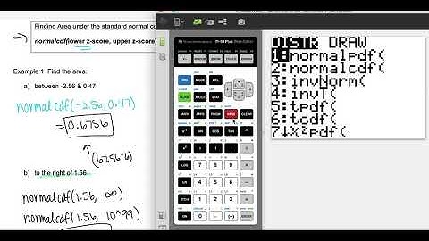 normalcdf and invnorm on TI-84