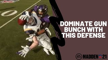 Madden 21 - The Best Gun Bunch Defense For the Madden Classic| A Complete Guide To Stopping Bunch|