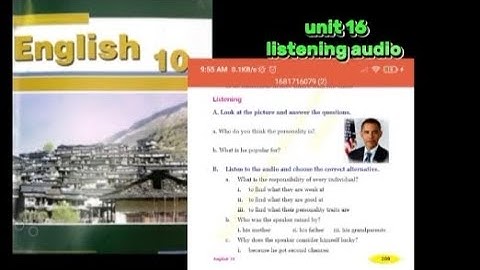 Grade 10 English (2080 new curriculum) || Unit 16 Listening Audio ||