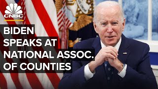 President Biden delivers remarks at the National Association of Counties conference — 2/15/22