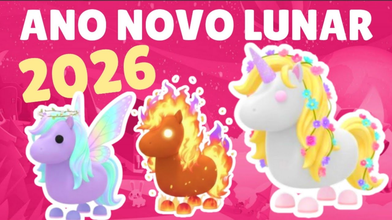 ATUALIZAÇÃO NOVA ADOPT ME ANO NOVO LUNAR 2026 NOVOS PETS CAVALOS adopt me roblox