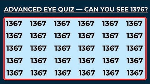 Test Your Observation Skill! Spot The Odd Numbers and Letters | Hard Level Edition