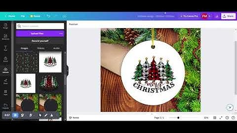 HOW TO ADD  CHRISTMAS CERAMIC ORNAMENT MOCKUP WITH CANVA