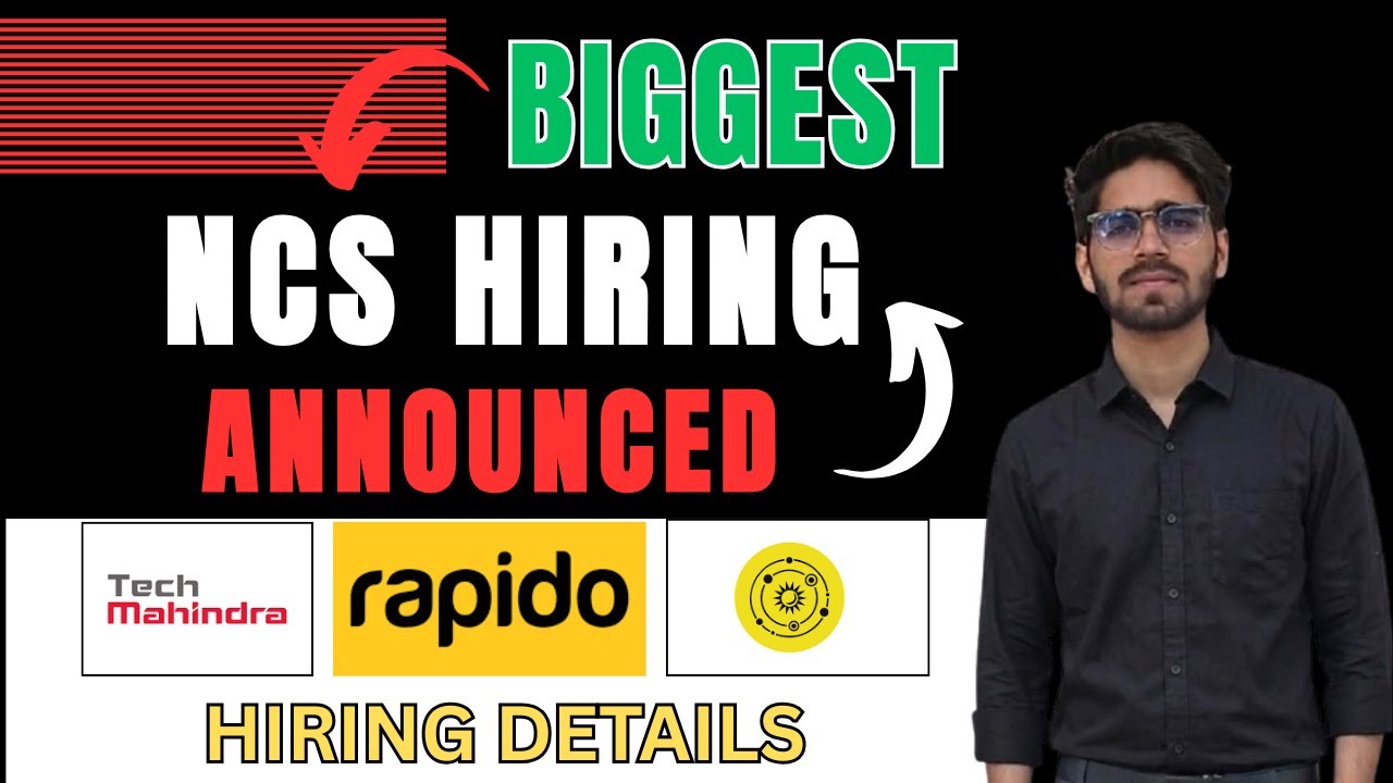 Don't Miss this Hiring From NCS | Tech Mahindra, Rapido, Astrotalk Direct Hiring | Mufid Academy