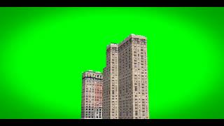 Building Collapse Green Screen