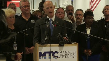 Gov Scott Visits Manatee Technical College