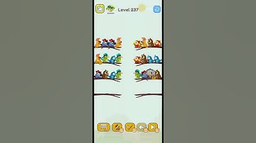 Birds sort colour ||#level-237 ||#newgame2022|| #new videos