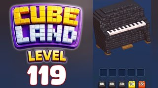 Cube Land Puzzle Level 119 Walkthrough