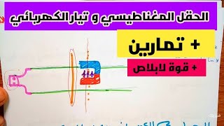 الحقل المغناطيسي و التيار الكهربائي و قوة  لابلاص  فيزياء ثانية متوسط