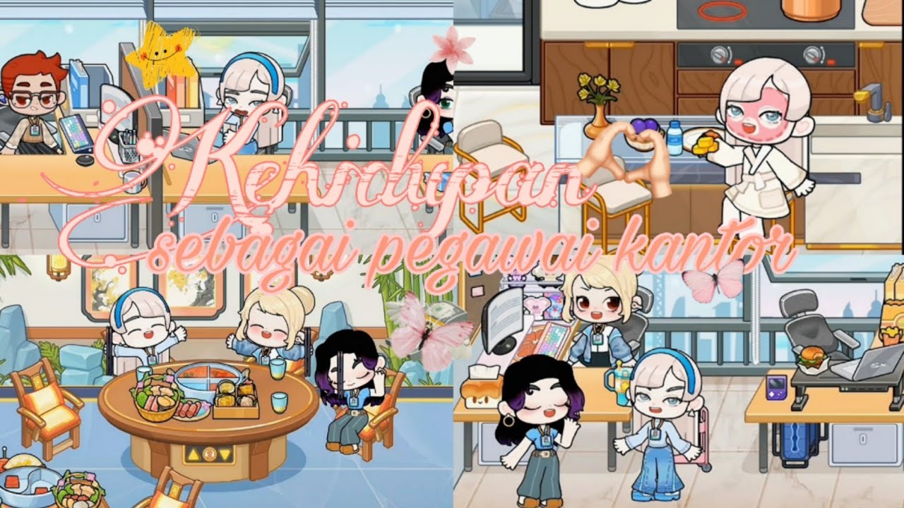 Kehidupan sebagai pegawai kantor 😻💖✨ - Game world 