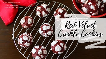 Red Velvet Crinkle Cookies | Easy Christmas Desserts Recipe | Christmas Cookies Video Recipe