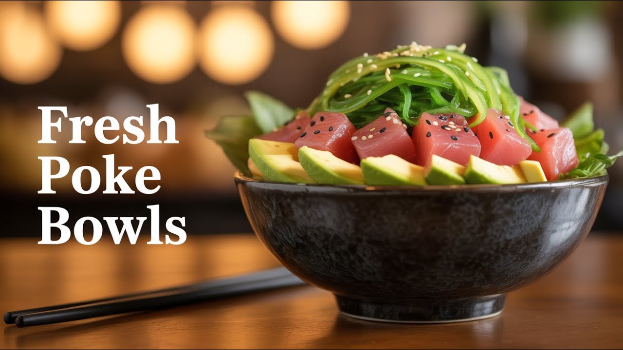 Poke Bowl for tea NOT Crumpets. Oh you may ask what are crumpets?