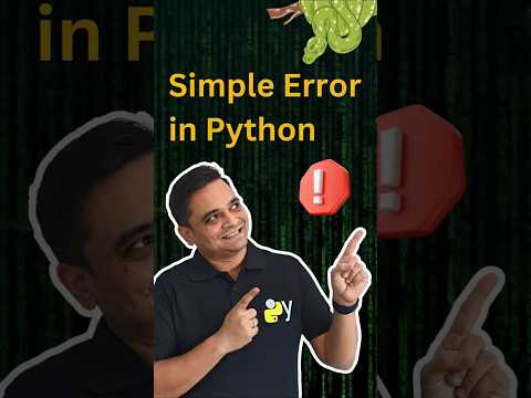Simple error in