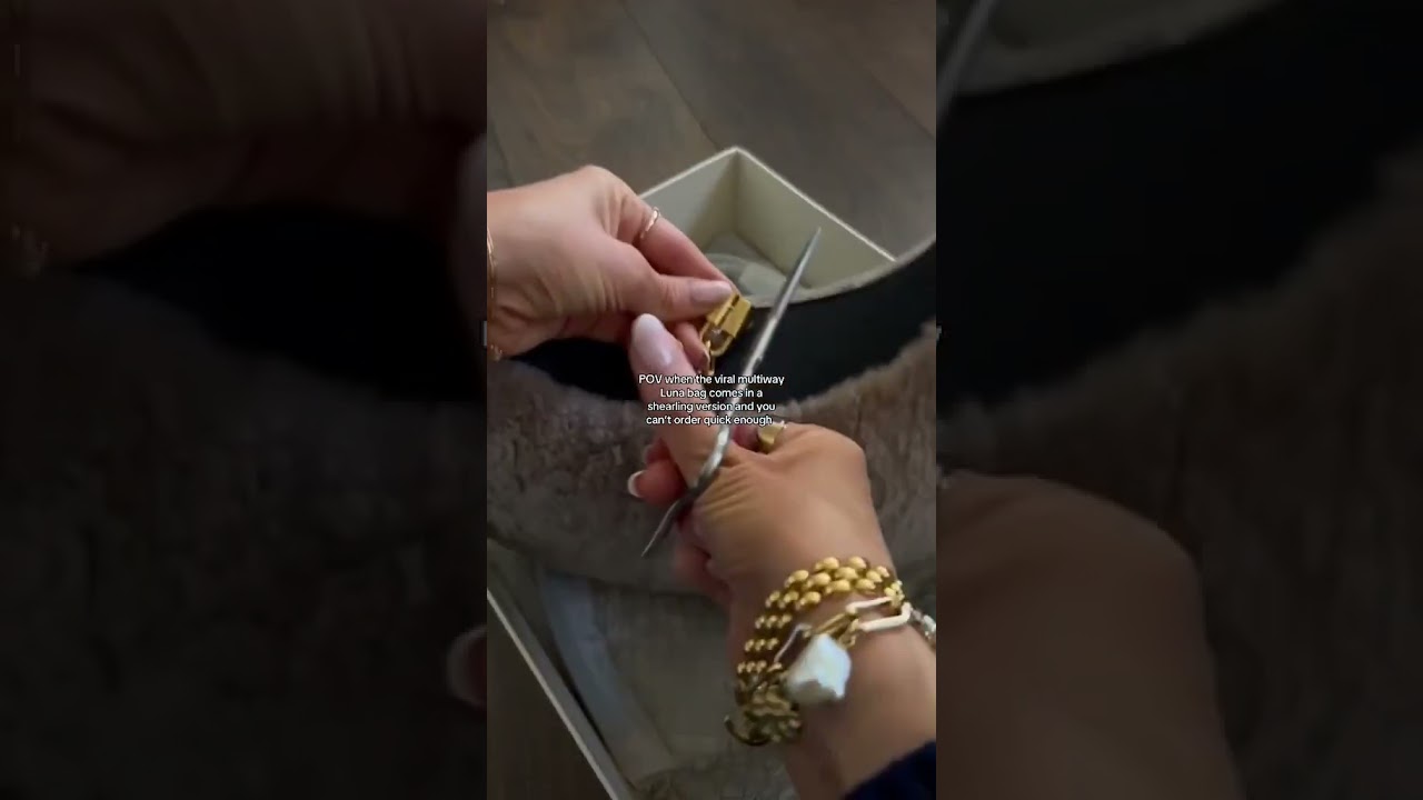 Songmont Luna bag in shearling unboxing 🐻