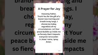 A Powerful Morning Prayer For Joy And Peace 🙏✨ #morningprayer #faithinaction #quiettime