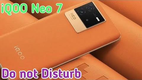 How To Enable Do Not Disturb Setting In Iqoo Neo 7, Dnd Setting Kaise Enable Kare