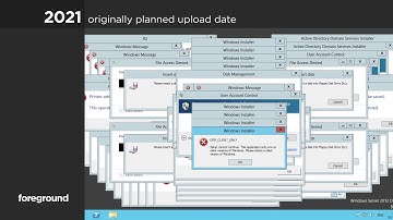 SabirAbstract: 2021 - Windows Server 2012 Crazy Error, public preview