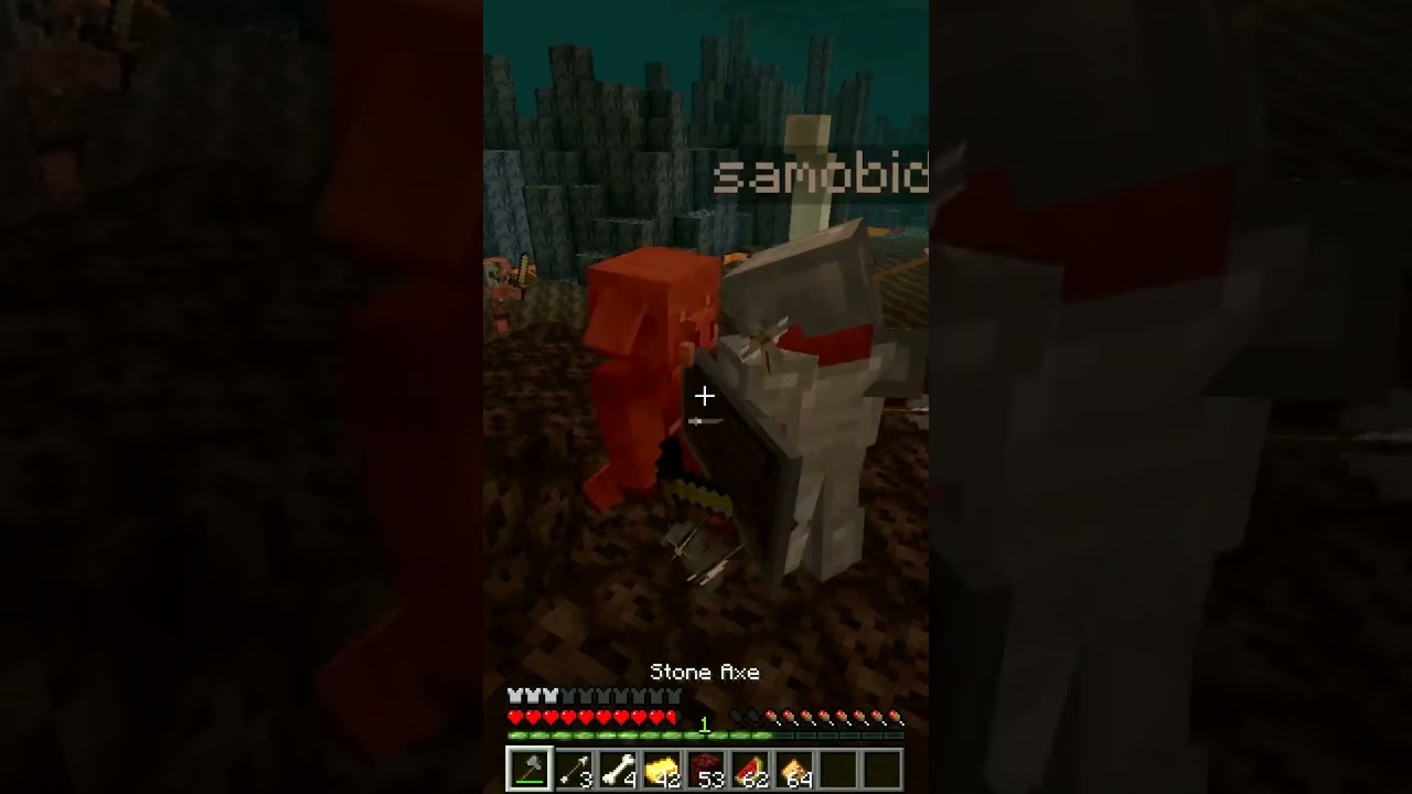 Minecraft Sky block Survival series with my boyfriend version 1.16.5 fighting vs piglin part 12 ❤️👍🍀