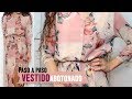 DIY VESTIDO | Cómo hacer un vestido abotonado con lazo en la cintura 🎀