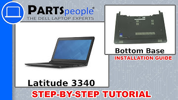 Dell Latitude 3340 Bottom Base How-To Video Tutorial