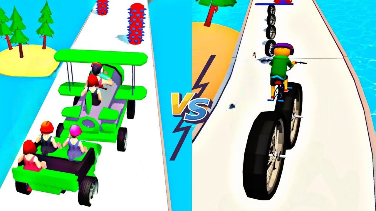 Assemble Run 3d VS Big Tyre Cycle Run Race Max All Levels Gameplay Android,iOS NEW UPDATE