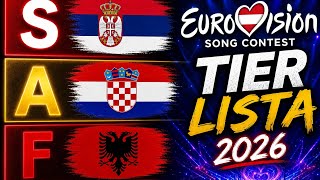 Tier lista pesme Evroviziju