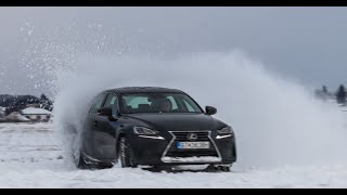 Lexus IS 300h on the snow