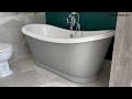 Traditional english bateau double ended slipper bath