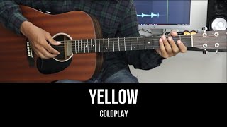 Yellow - Coldplay | EASY Guitar Tutorial with Chords / Lyrics screenshot 4