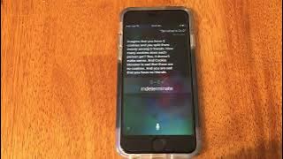 Ask Siri what 0 divided by 0 is