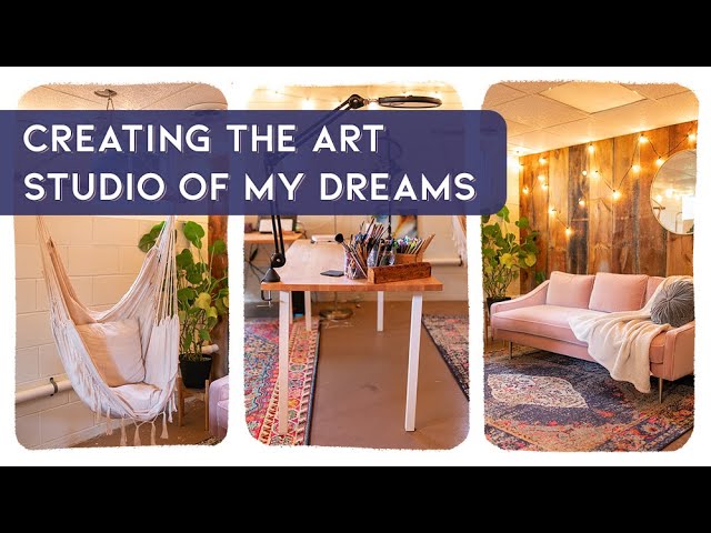 Creating an Art Studio - Basement Art Studio Transformation - A Hackshaw