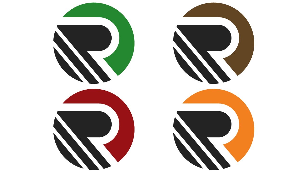 LETTER R LOGO DESIGN ILLUSTRATOR | TUTORIAL - YouTube