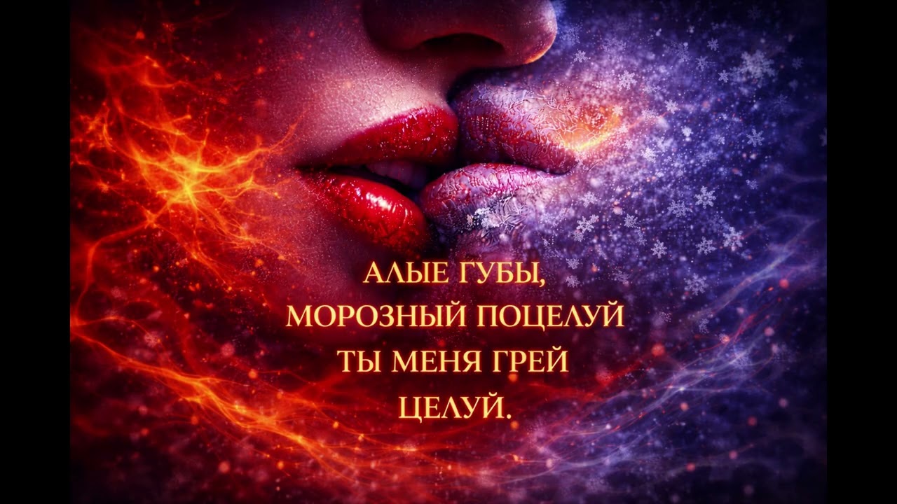 Алые губы, морозный поцелуй