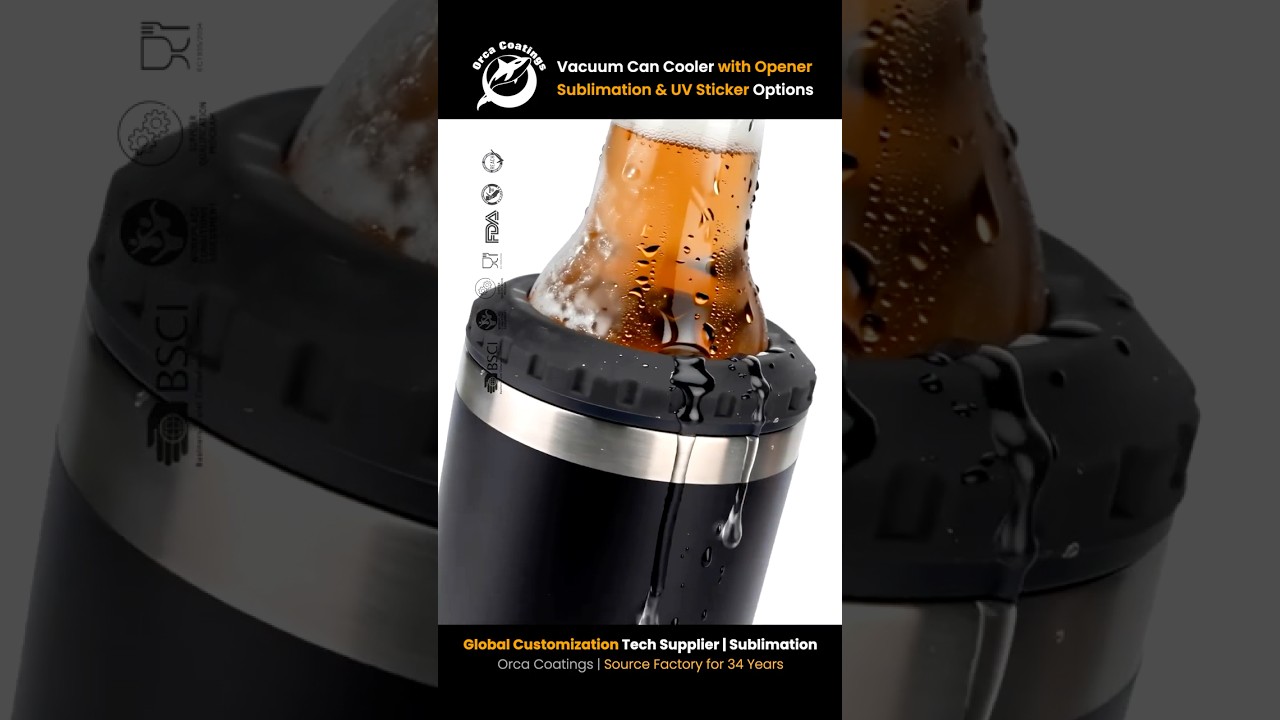 2 Ways to Customize The Can Cooler 🔥 Sublimation vs UV Print #cancooler #sublimation #b2b#wholesale