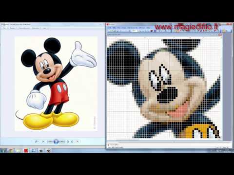 Guida pcstitch in italiano come creare uno schema punto croce da un'immagine