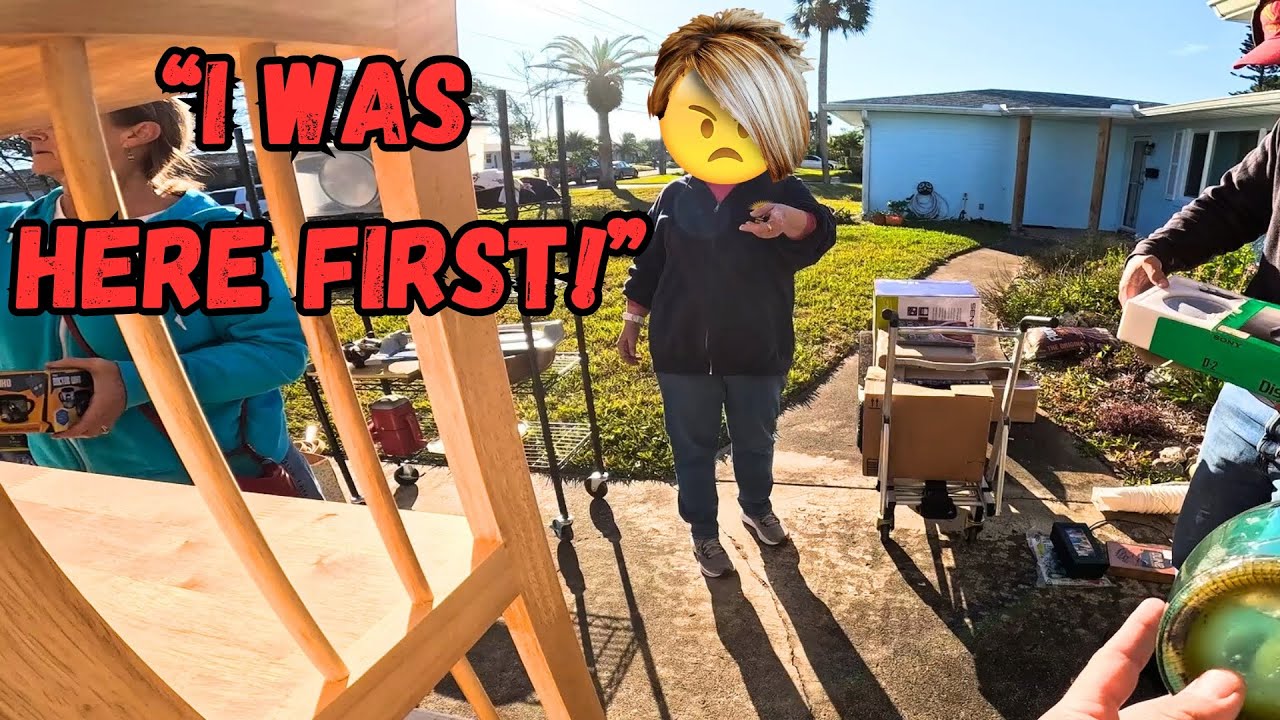 She was ticked off at me at this Yard Sale!