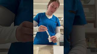 Reconstitute a medication for dispensing