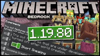 1.19.80 Update ✅ Trails Toggle + Sneaking 1.5 ⚒️Minecraft Bedrock ✅Changelog