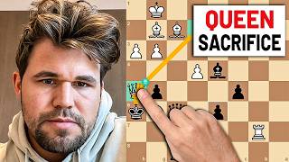 Magnus Carlsen Is SHOCKED by This INSANE Queen Sacrifice!
